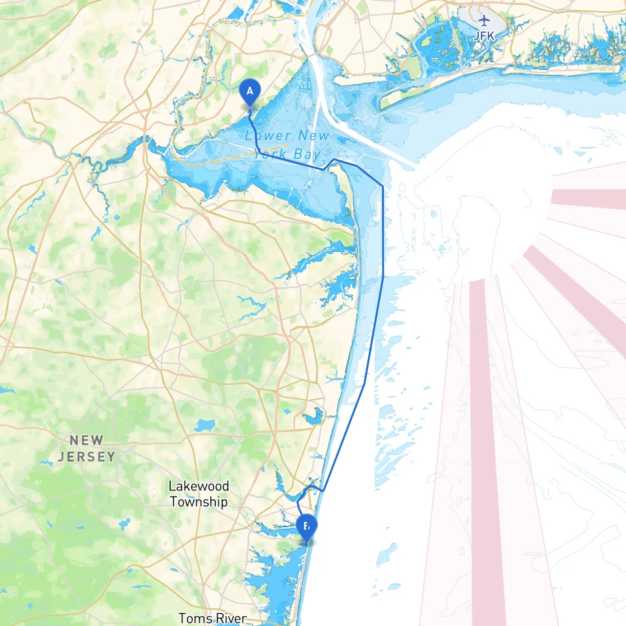 Staten Island to Mantoloking