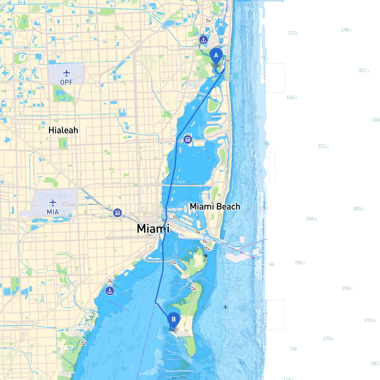 North Miami to Key Biscayne