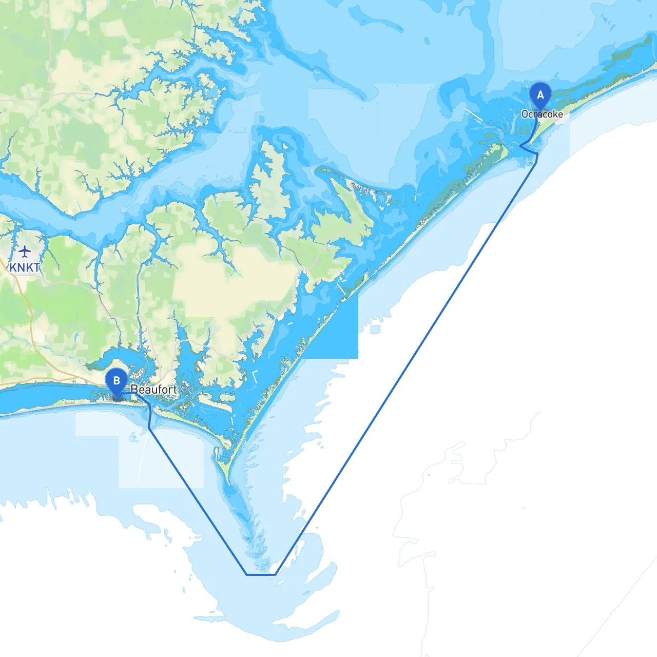 Ocracoke to Atlantic Beach