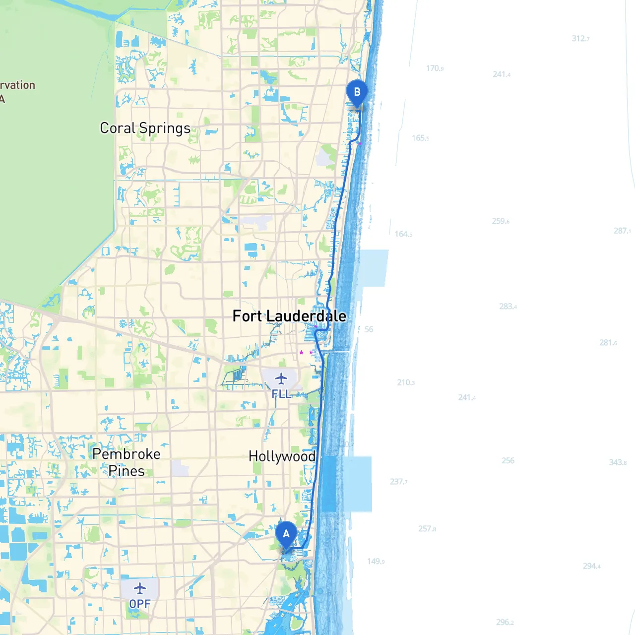 North Miami Beach to Lighthouse Point