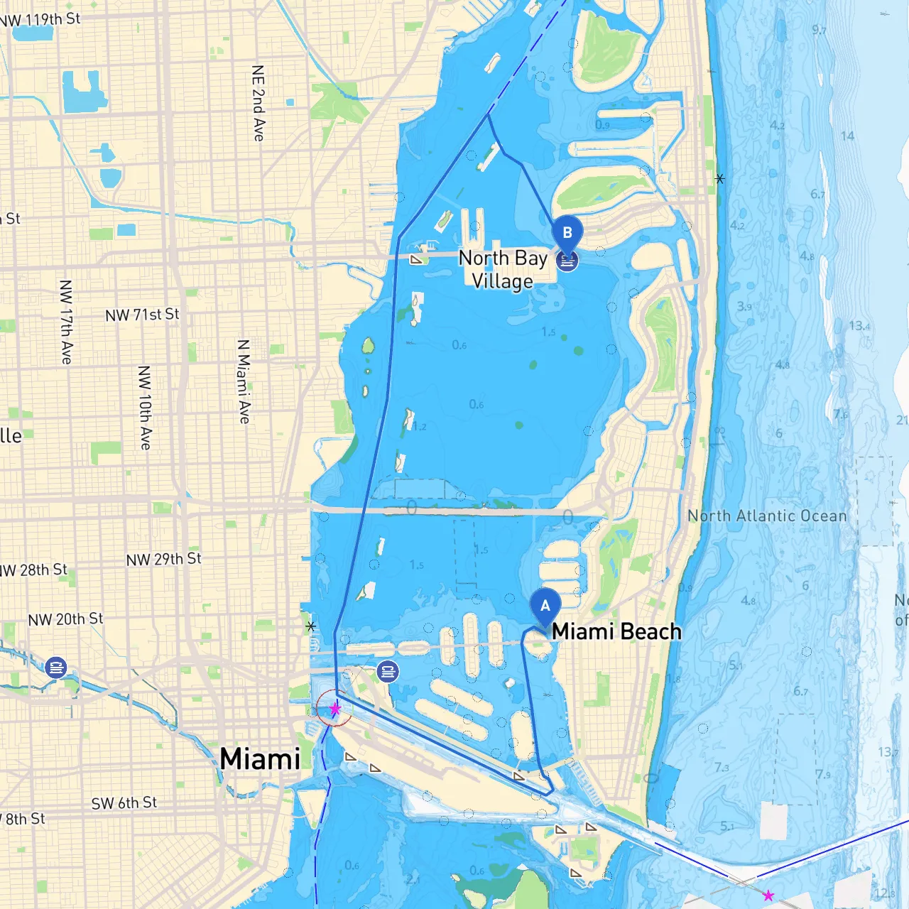 Miami Beach to North Bay Village