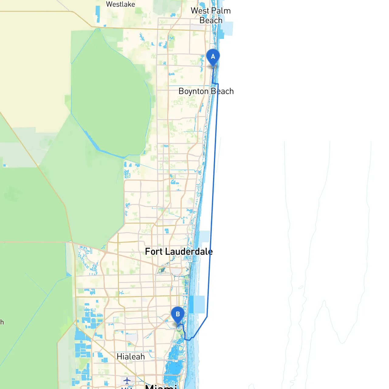 Lantana to North Miami Beach