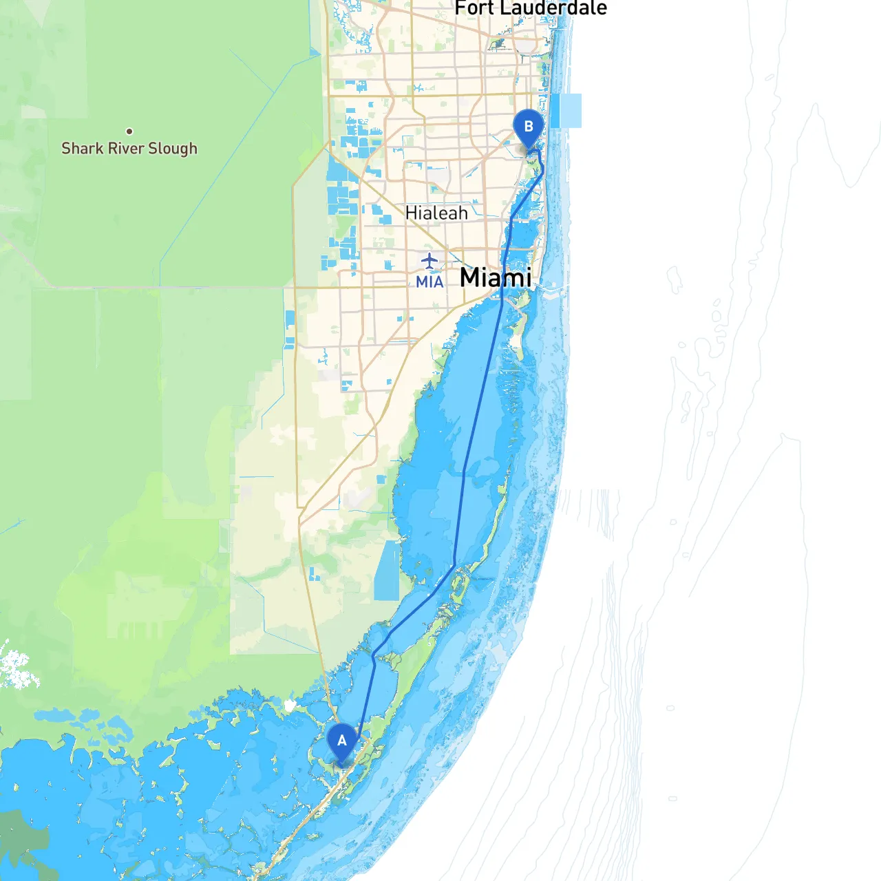 Key Largo to North Miami Beach