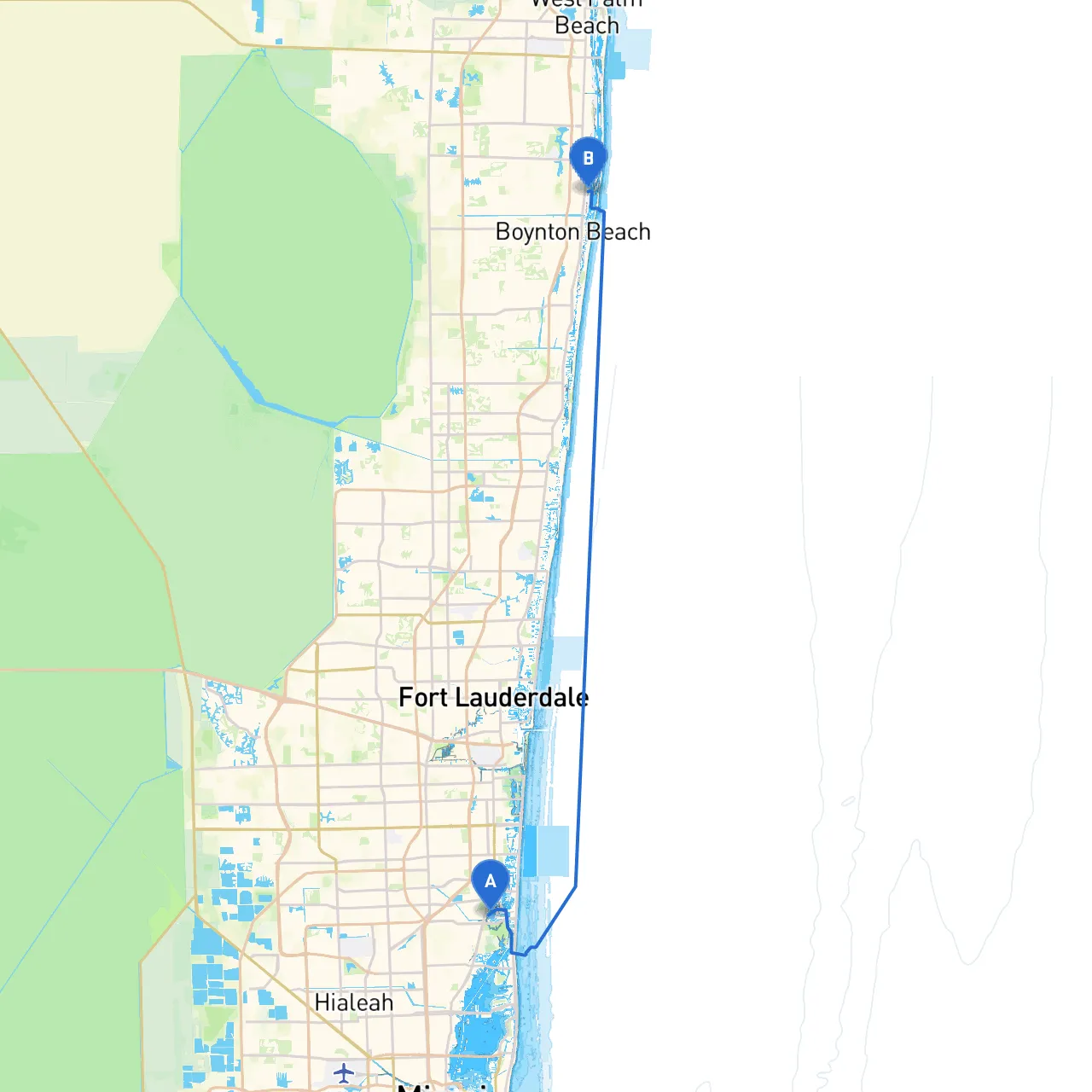 North Miami Beach to Hypoluxo