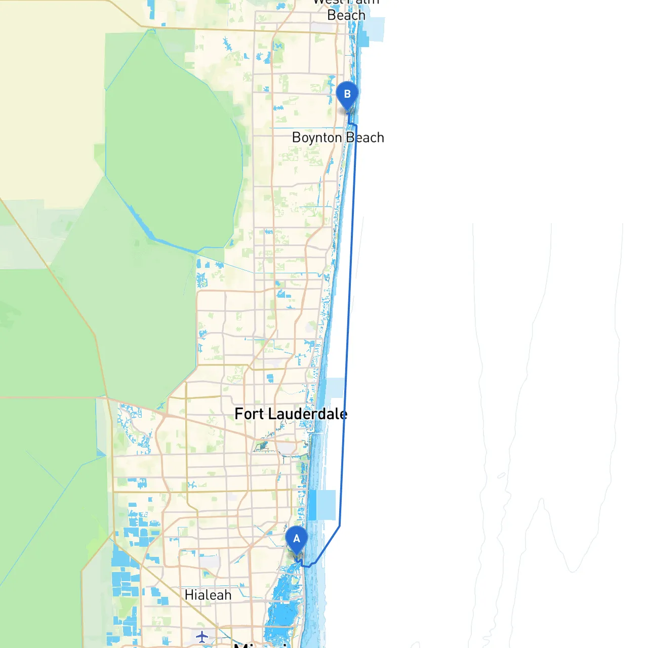 North Miami to Hypoluxo