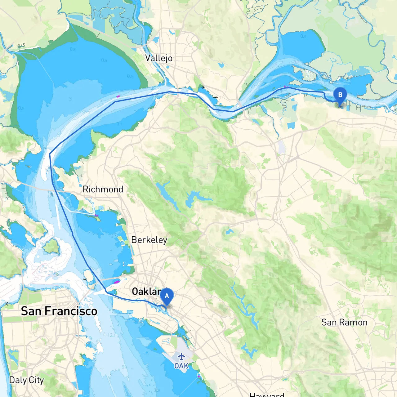 Oakland to Bay Point