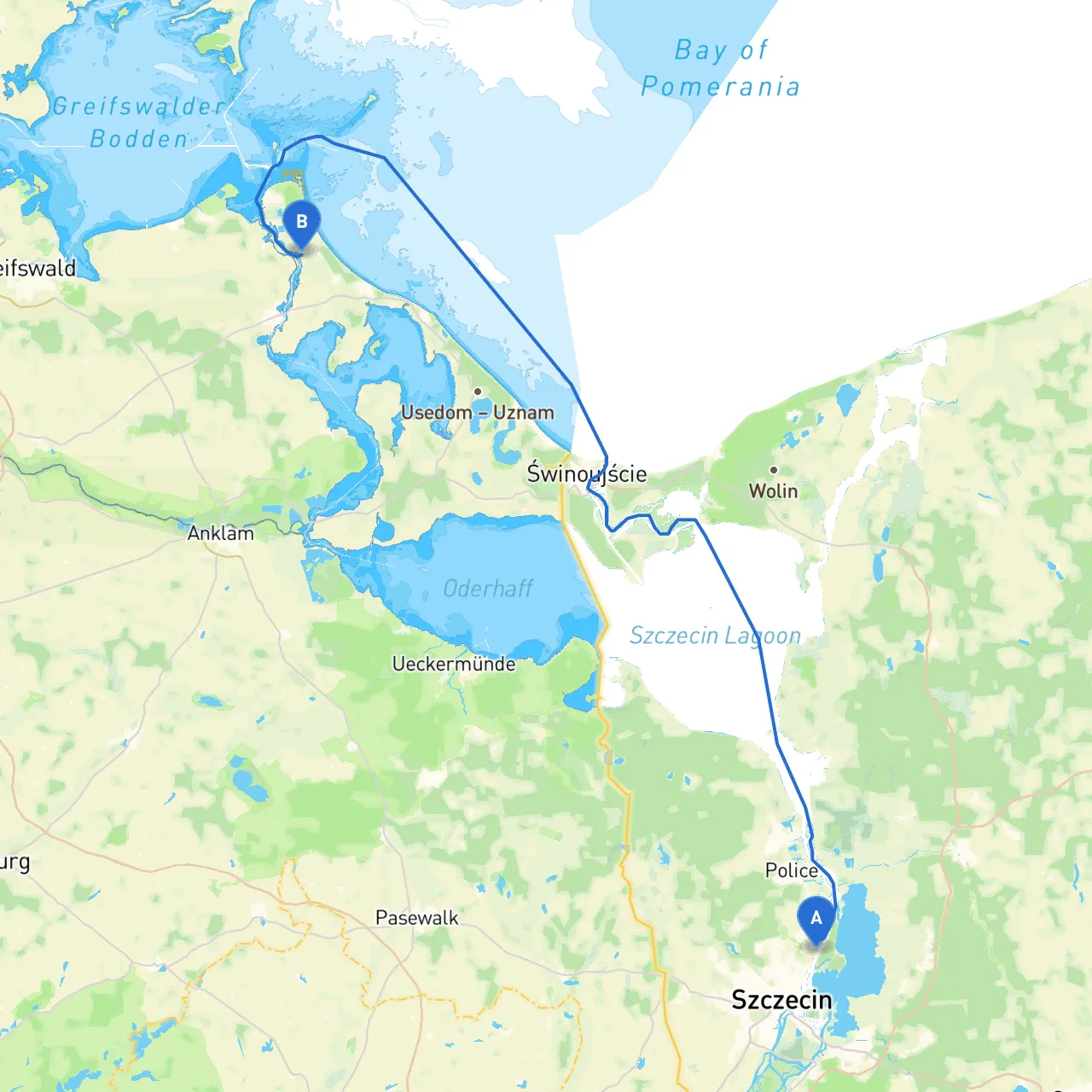 Szczecin to Karlshagen