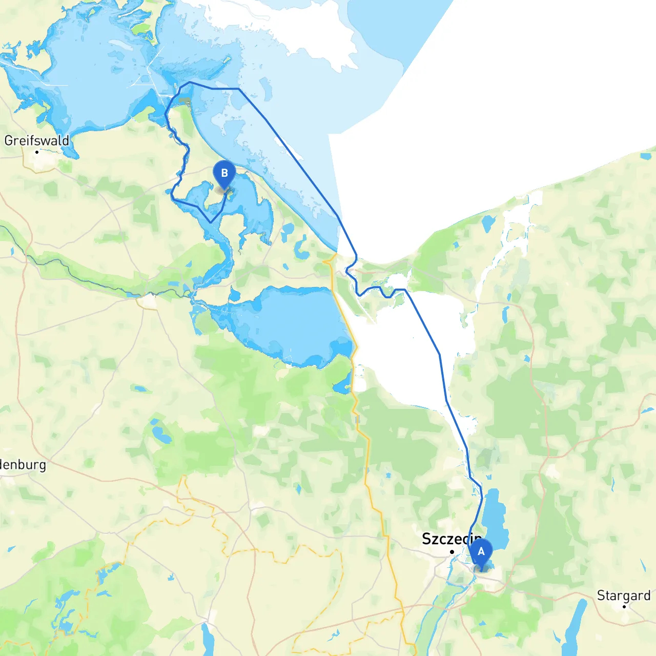 Szczecin to Lutow