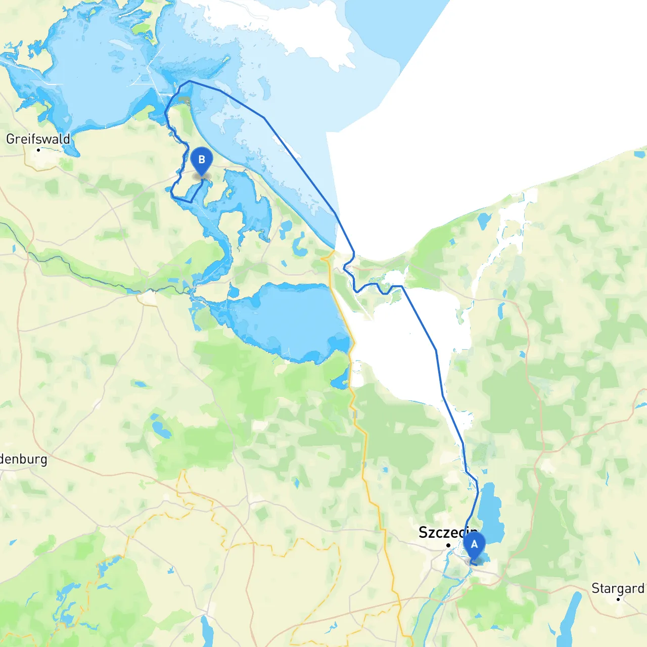 Szczecin to Krummin