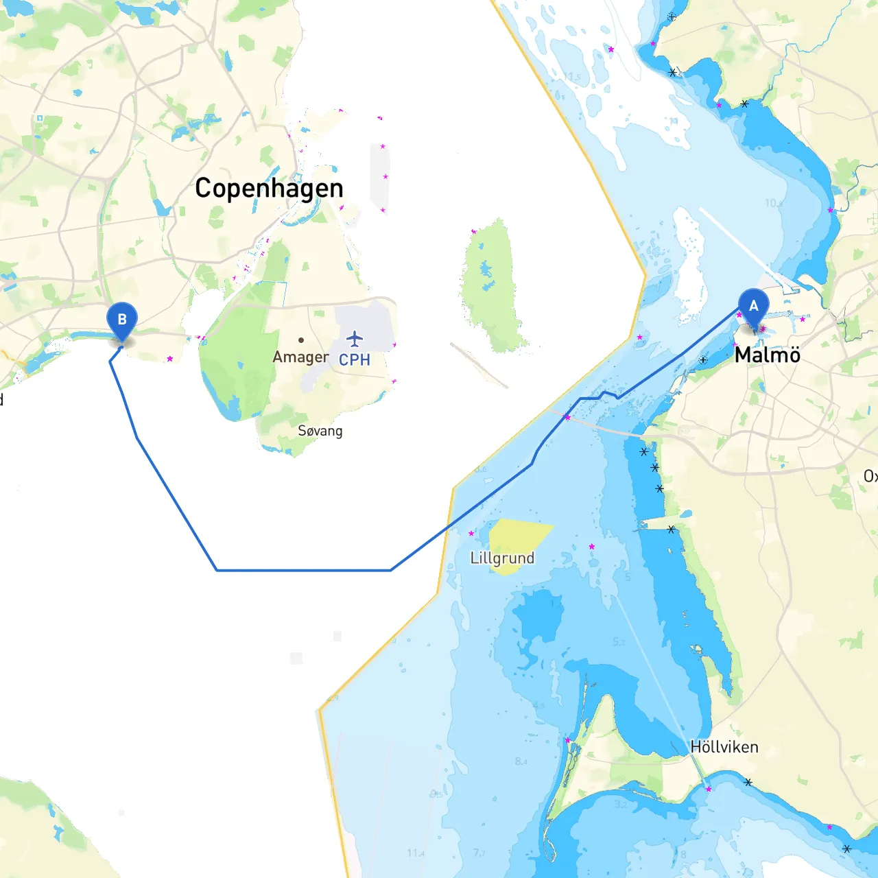 Malmö to Hvidovre
