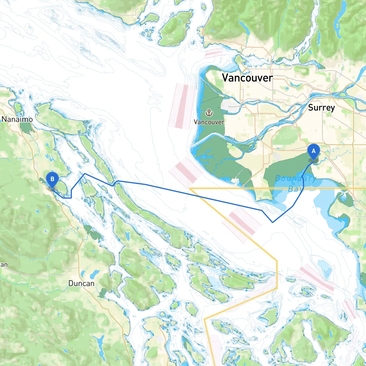 Surrey to Ladysmith