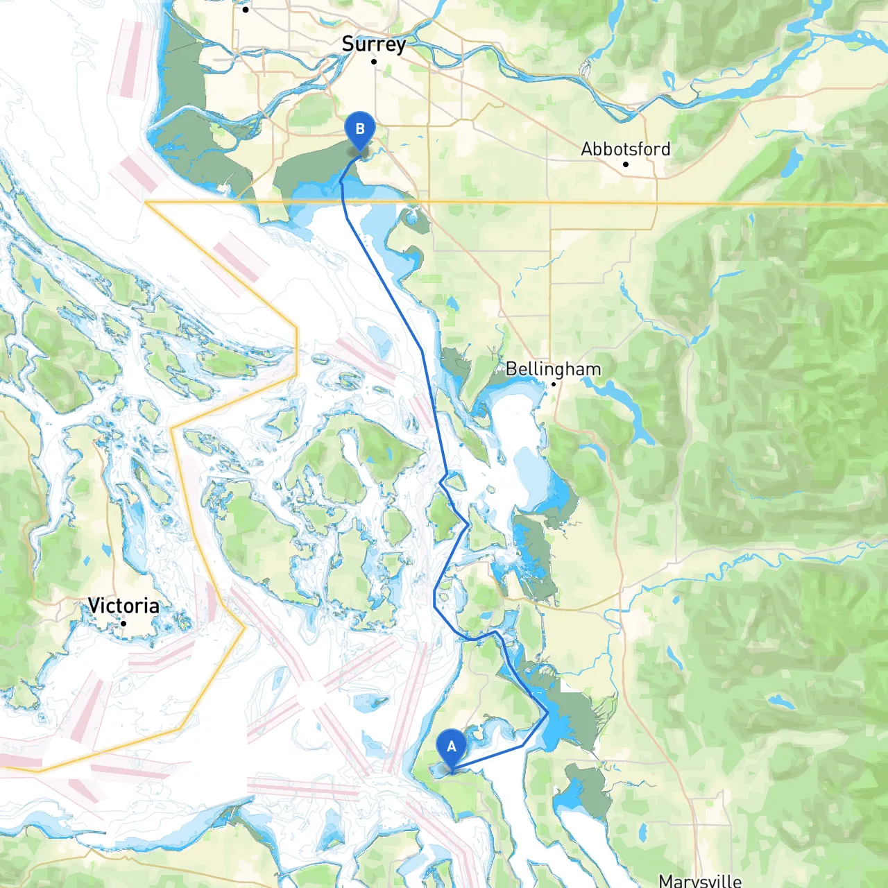 Coupeville to Surrey