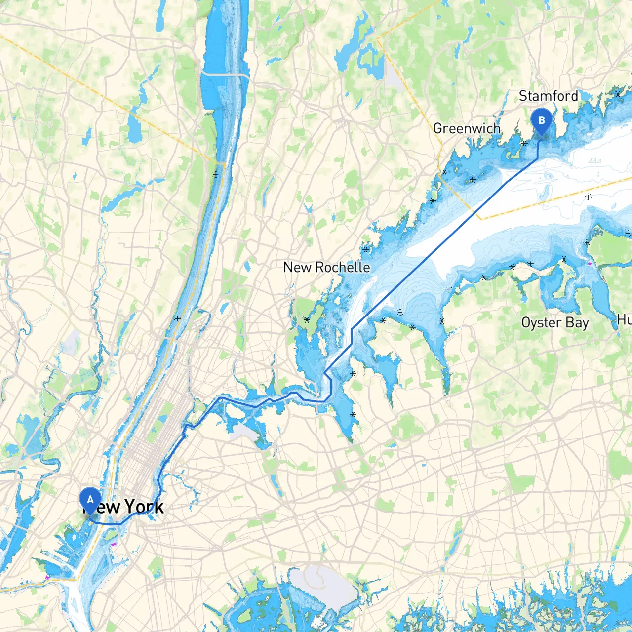 Jersey City to Stamford