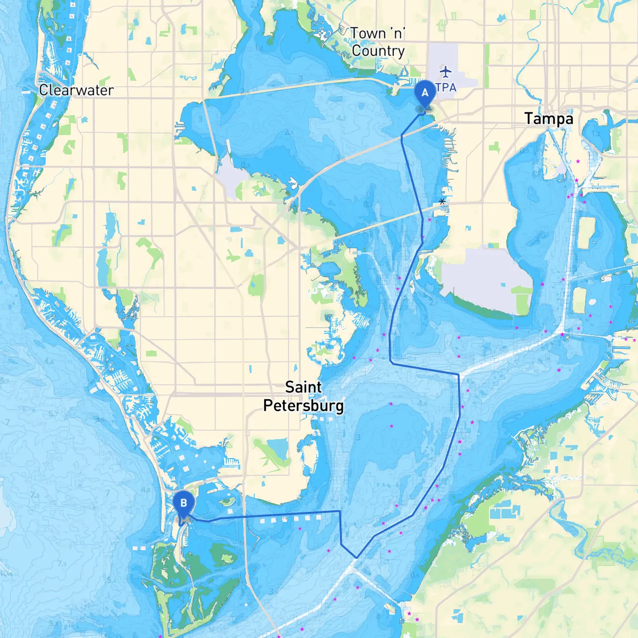 Tampa to Tierra Verde