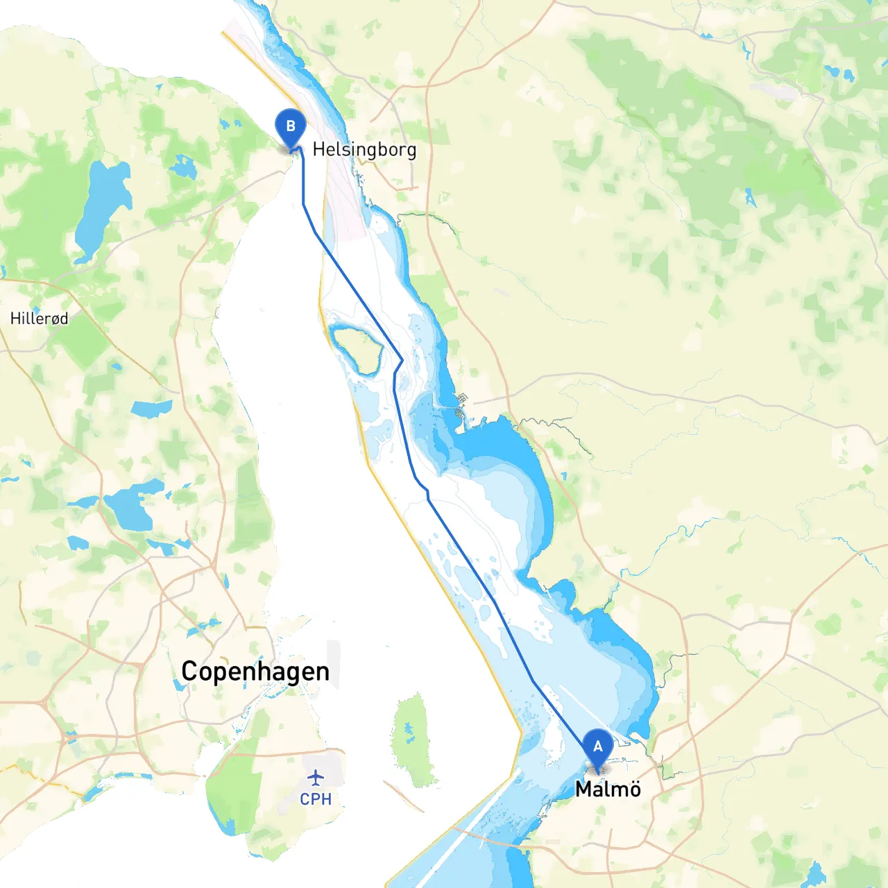 Malmö to Helsingør