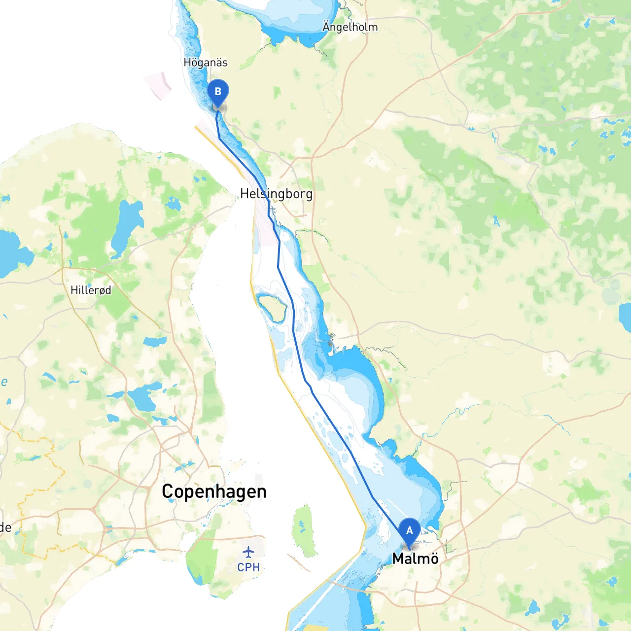Malmö to Viken