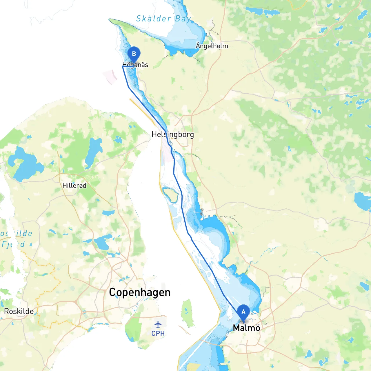 Malmö to Höganäs