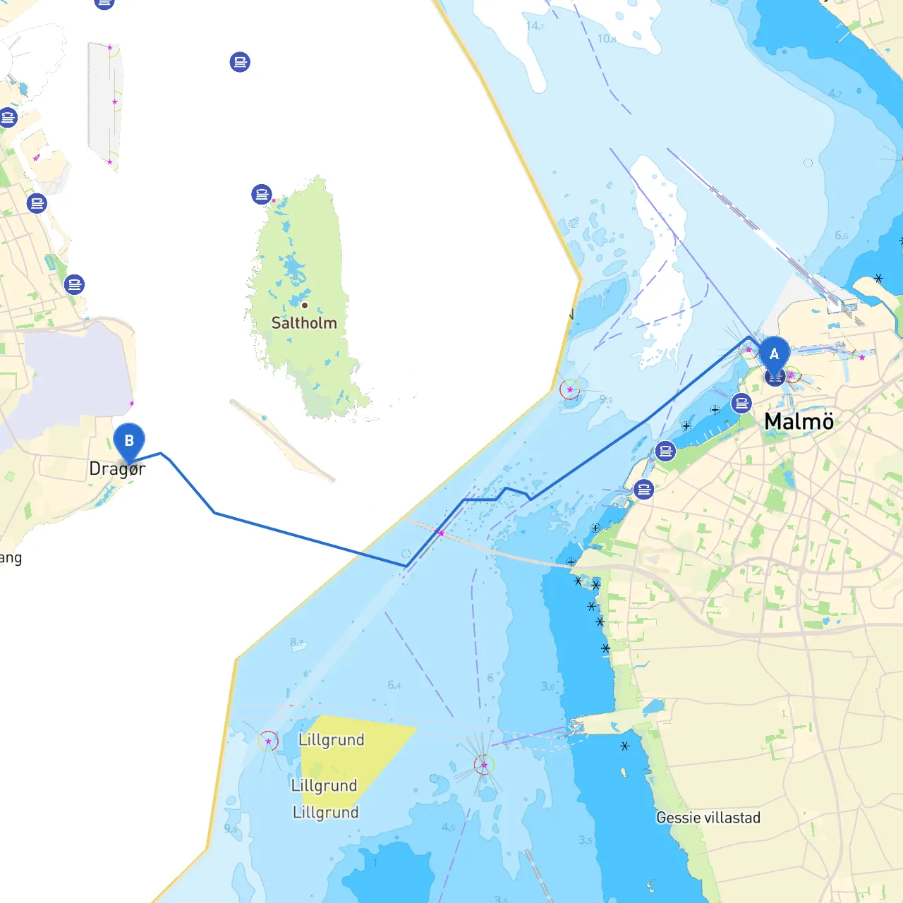 Malmö to Dragør