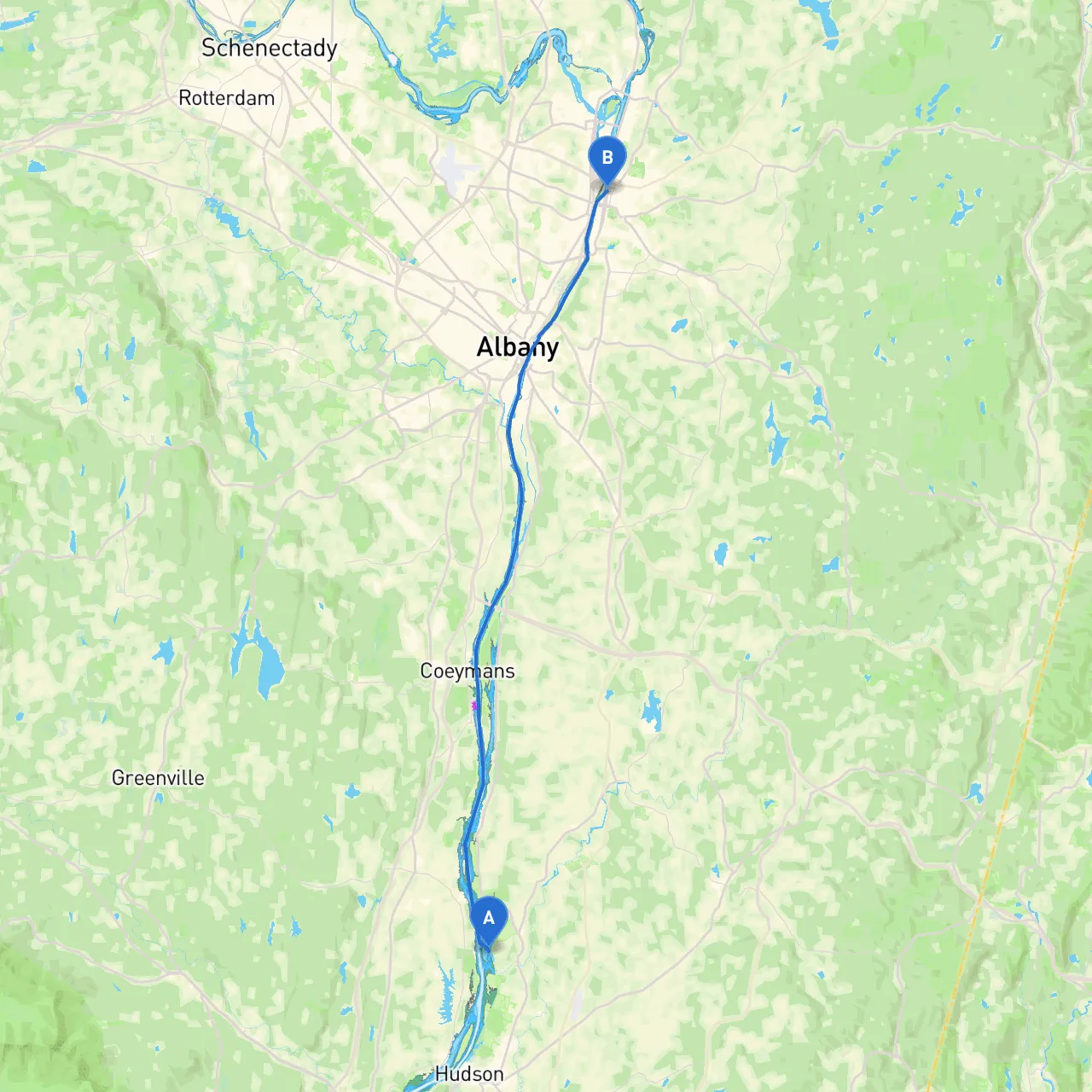 City of Hudson to Troy
