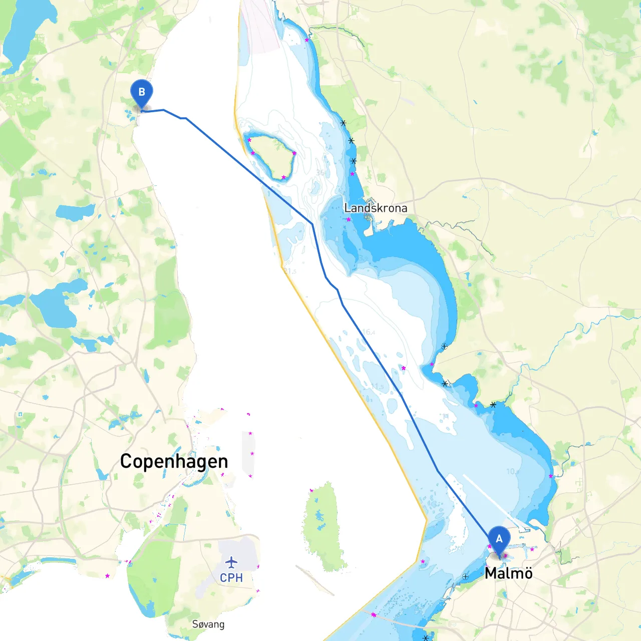 Malmö to Nivå