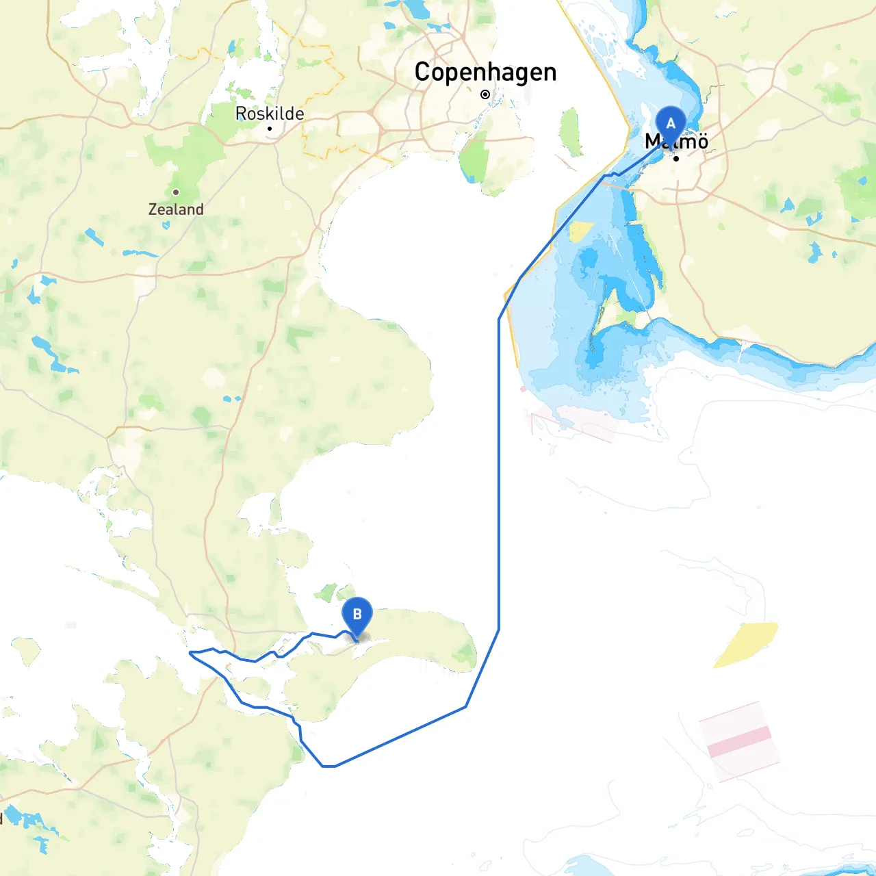 Malmö to Stege