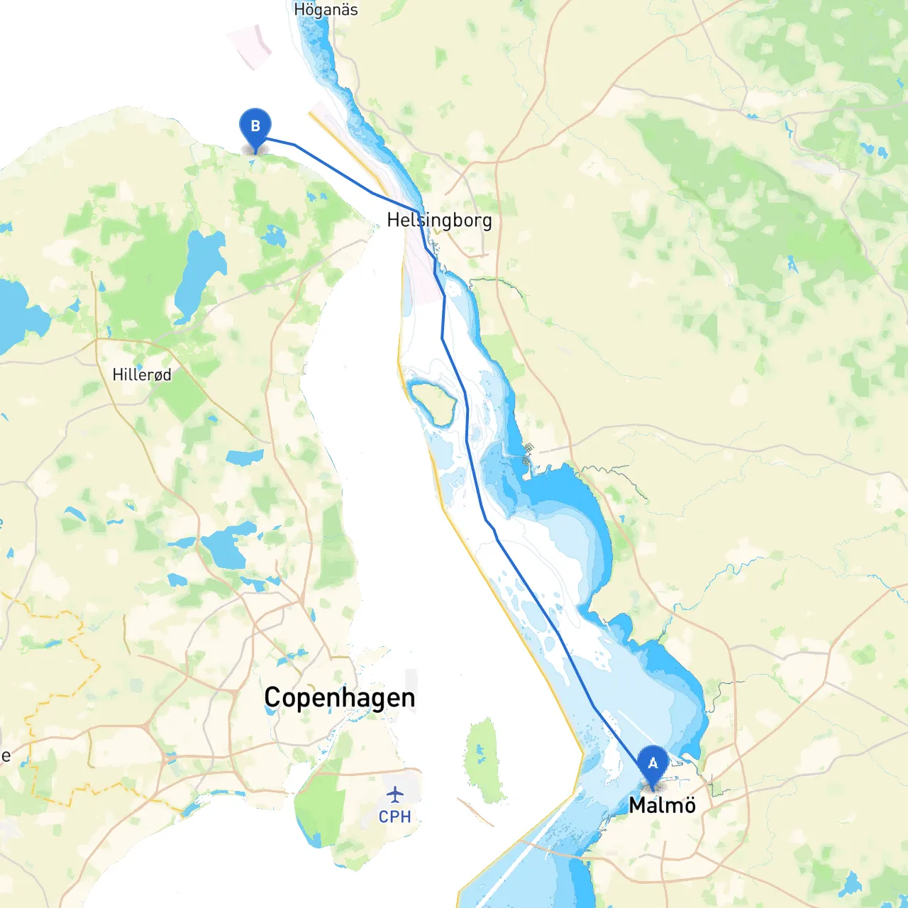 Malmö to Hornbæk