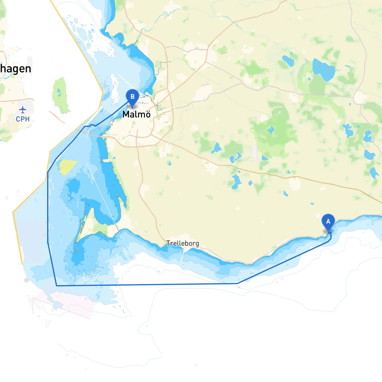 Abbekås to Malmö