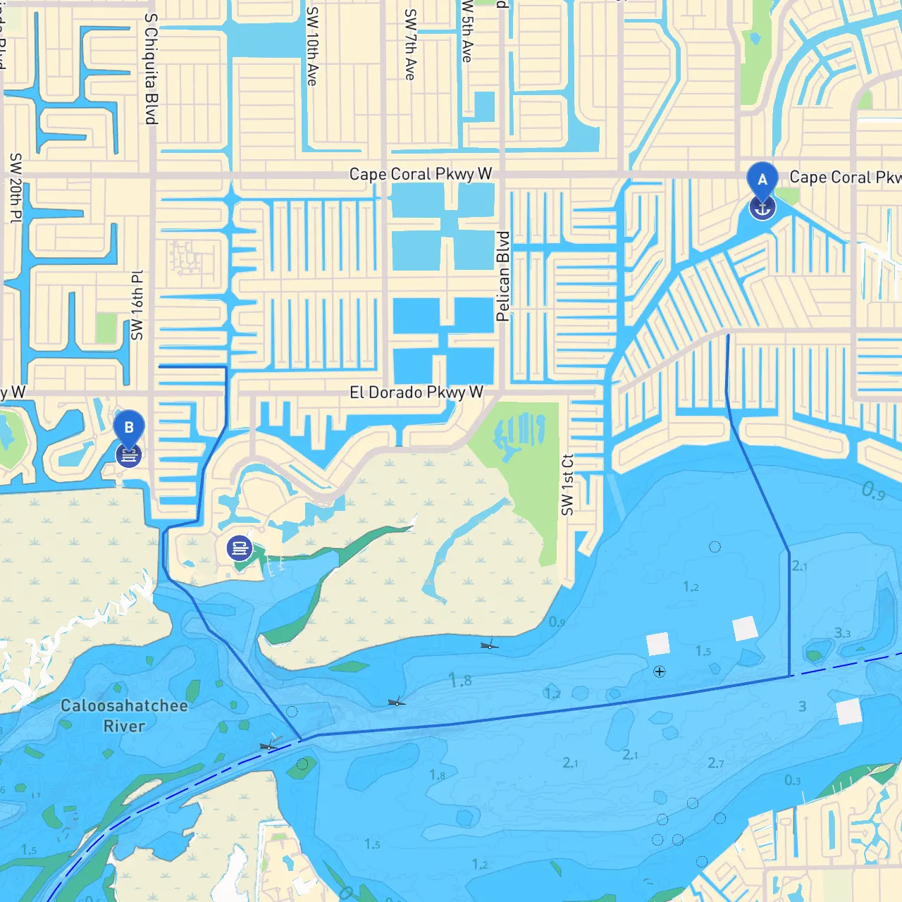 Cape Coral to Cape Coral