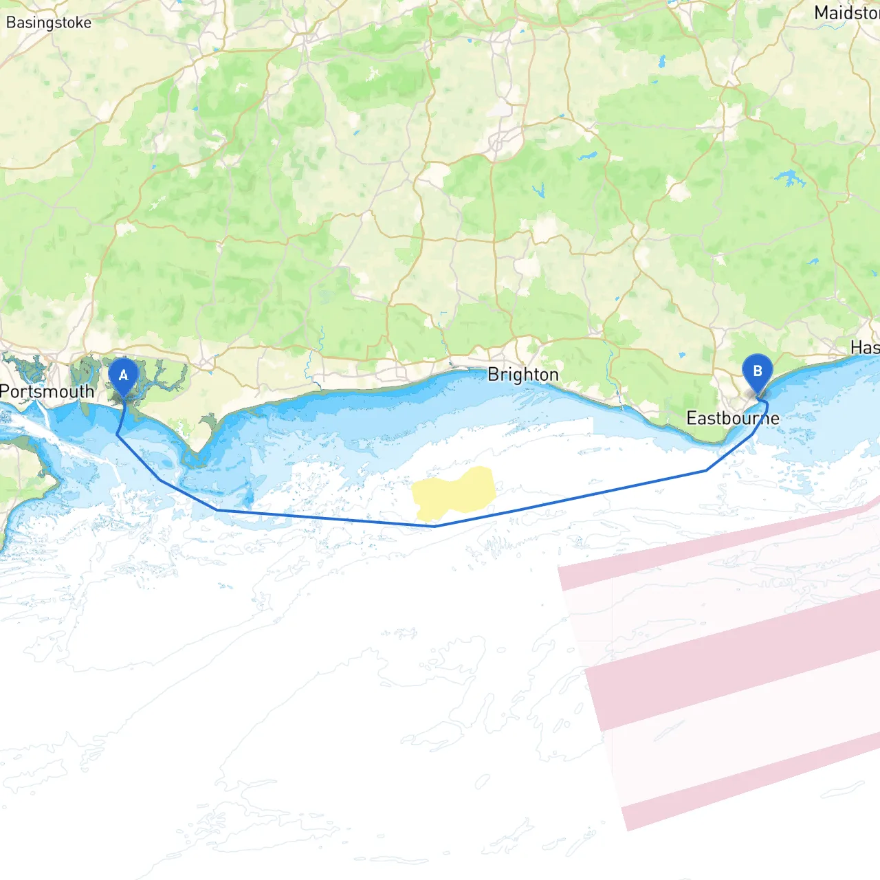 Hampshire to Eastbourne