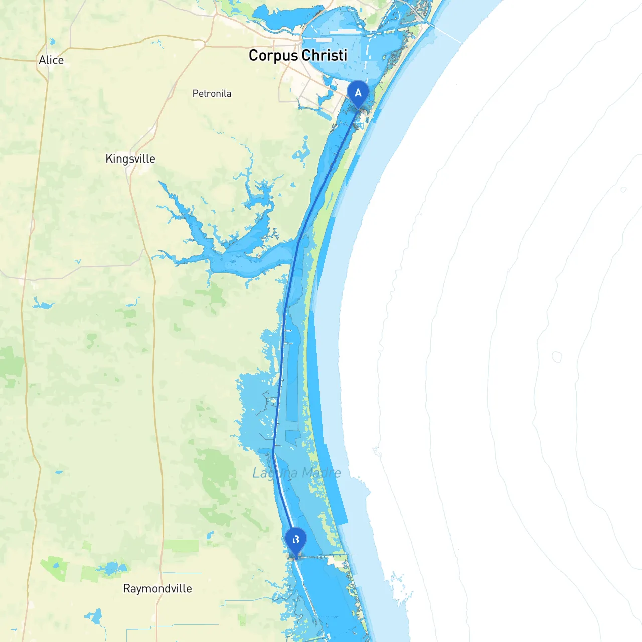 Corpus Christi to Port Mansfield