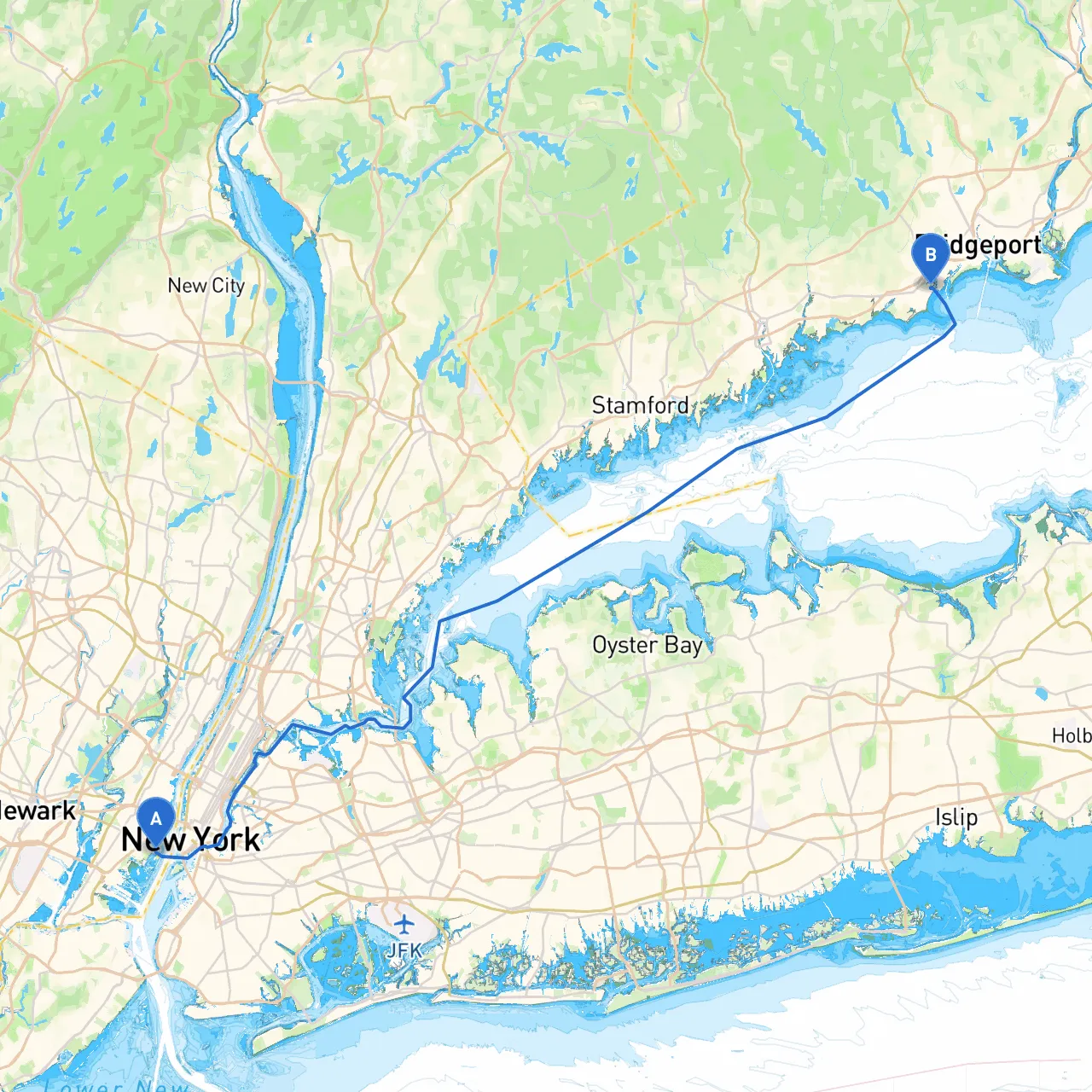 Jersey City to Fairfield