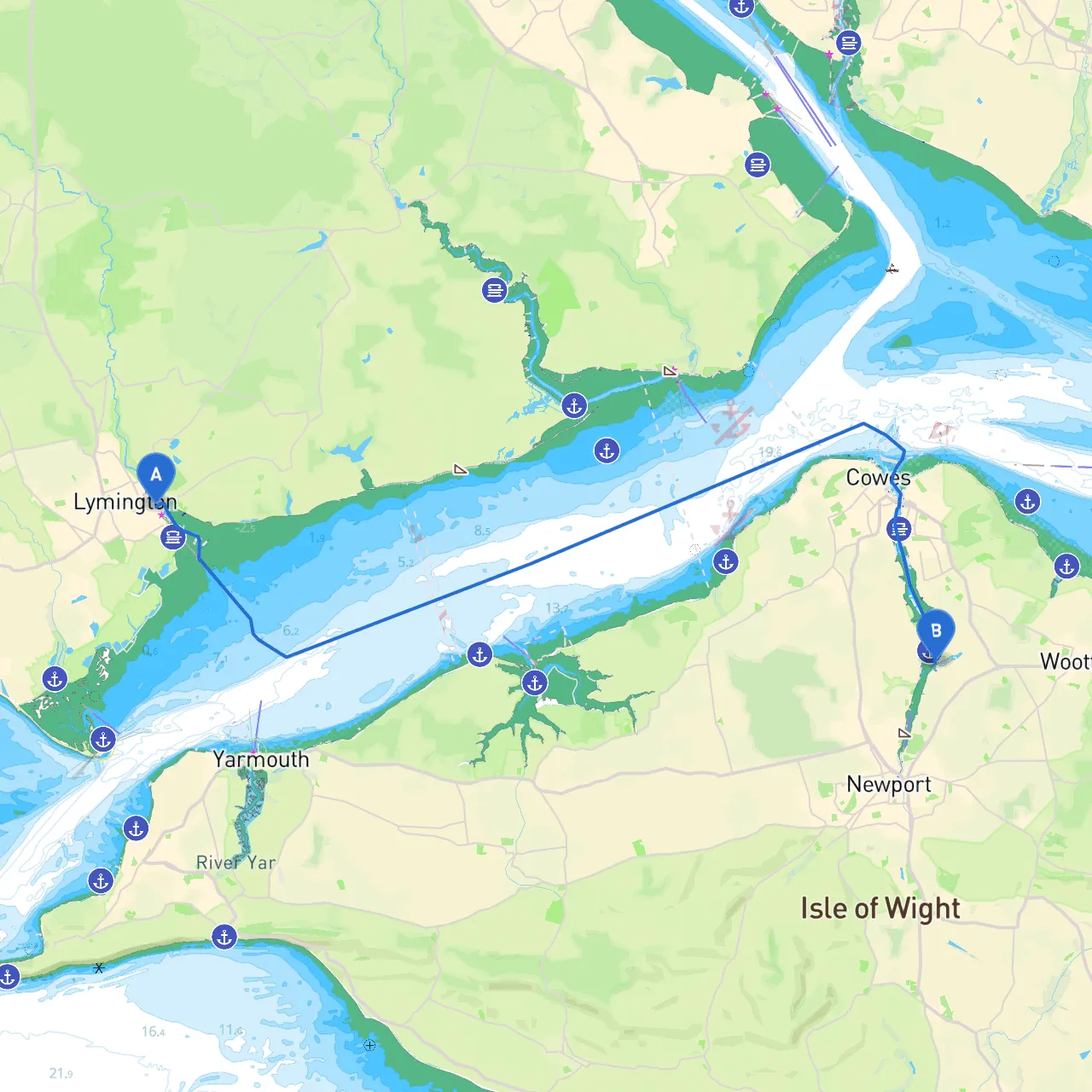 Lymington to Newport