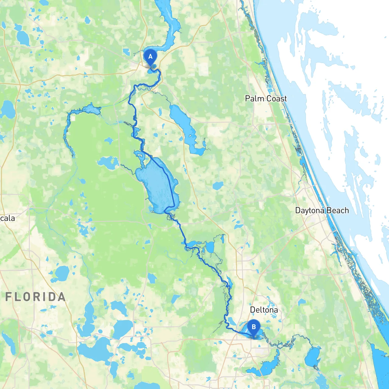 East Palatka to Sanford