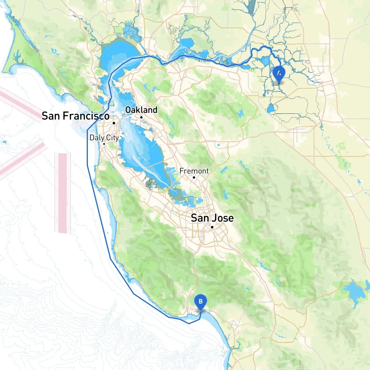 Stockton to Capitola