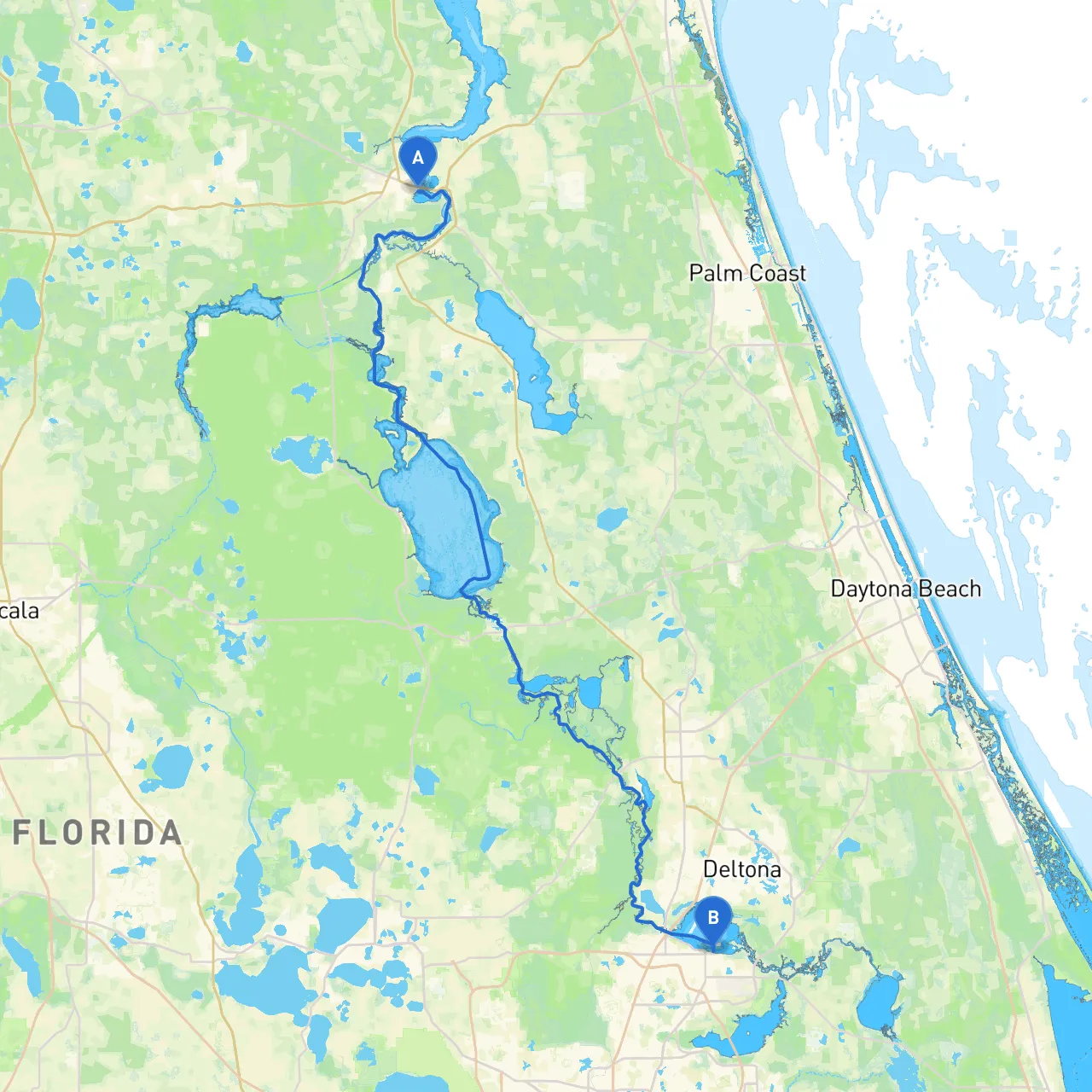 Palatka to Sanford