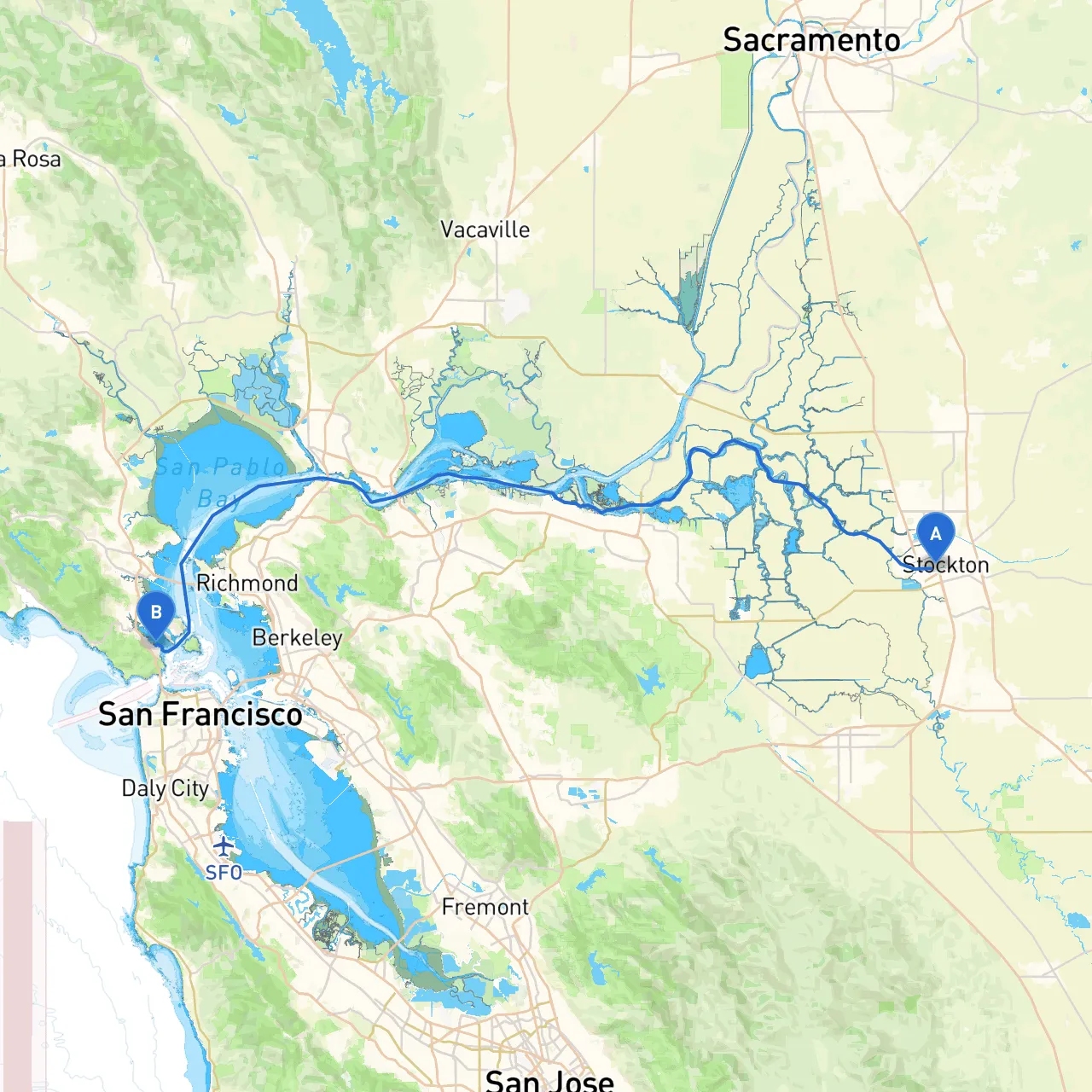 Stockton to Sausalito