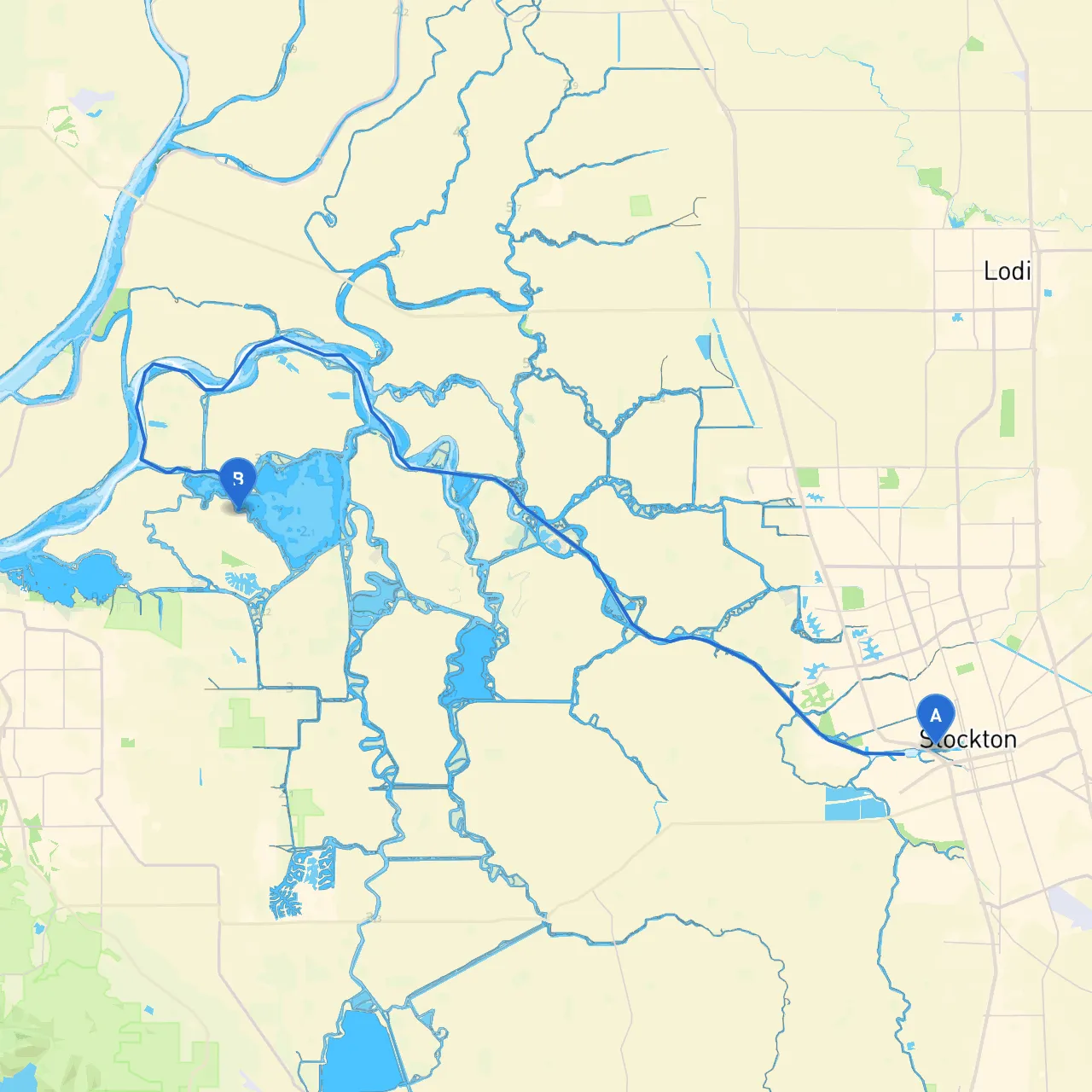 Stockton to Bethel Island