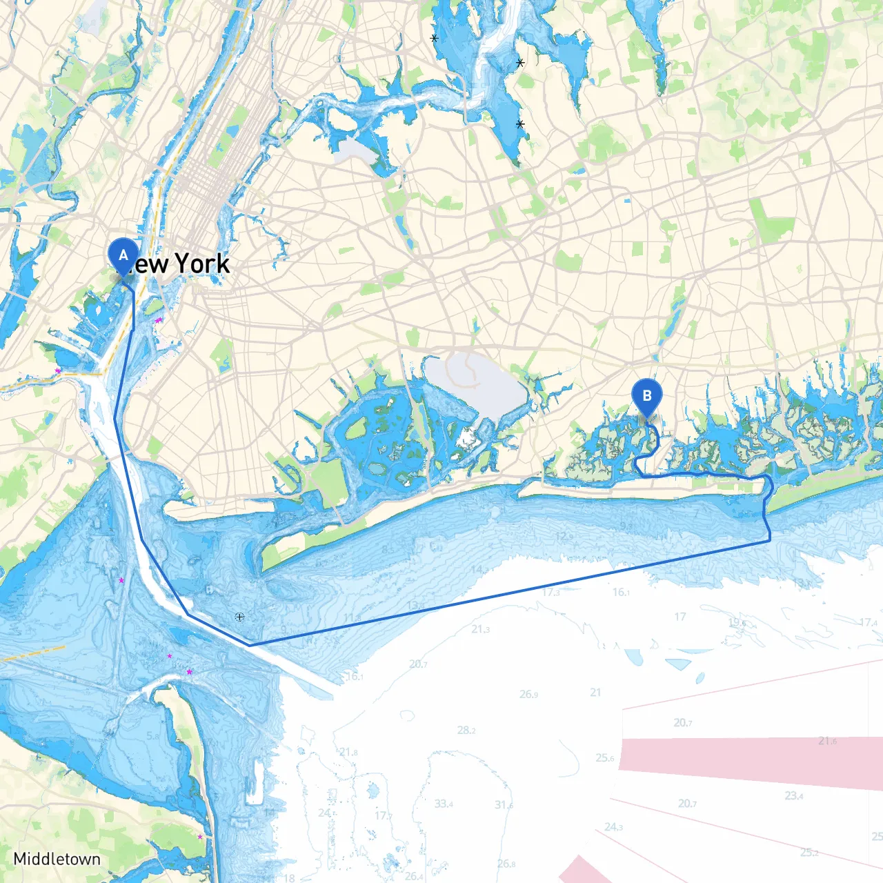 Jersey City to Oceanside