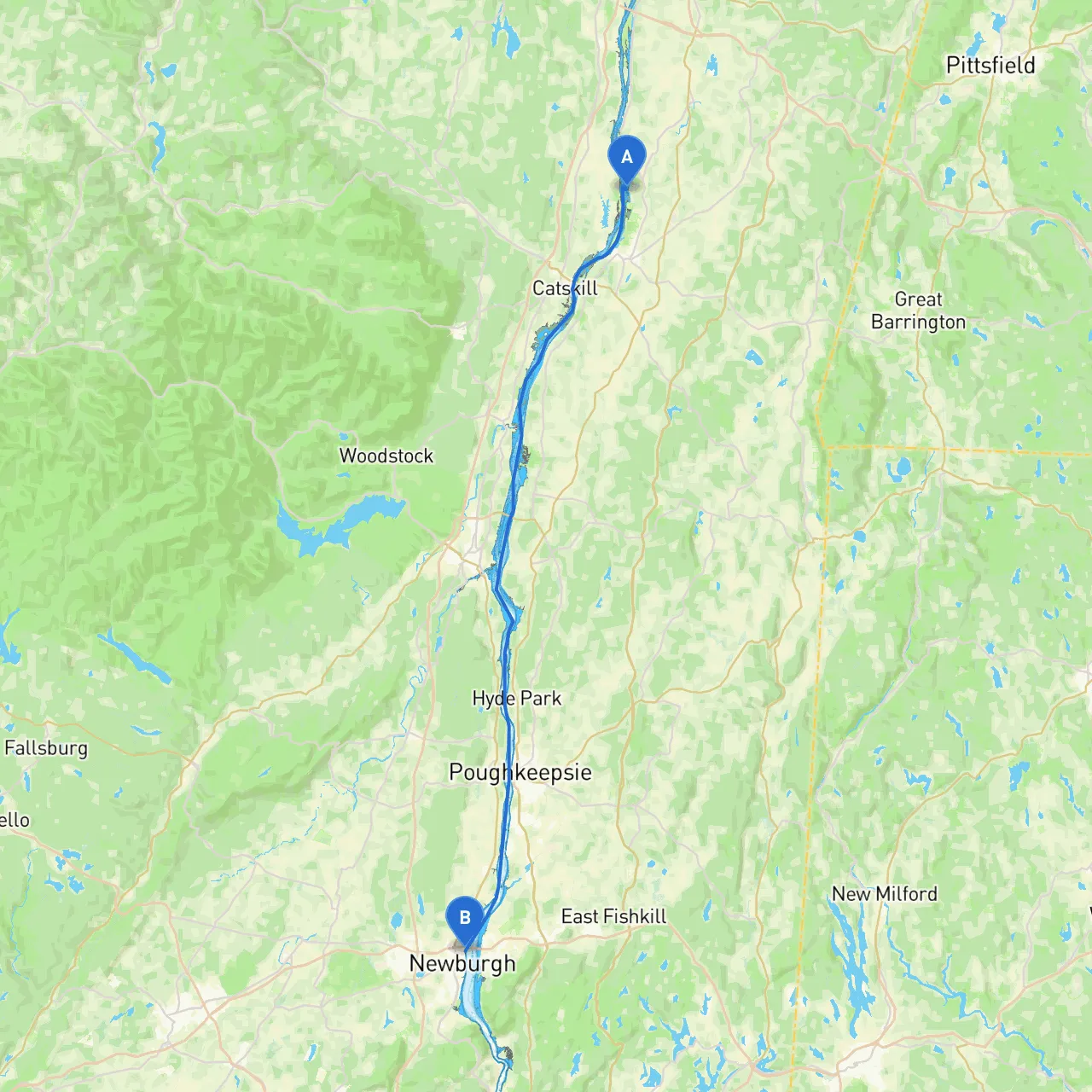 City of Hudson to Newburgh