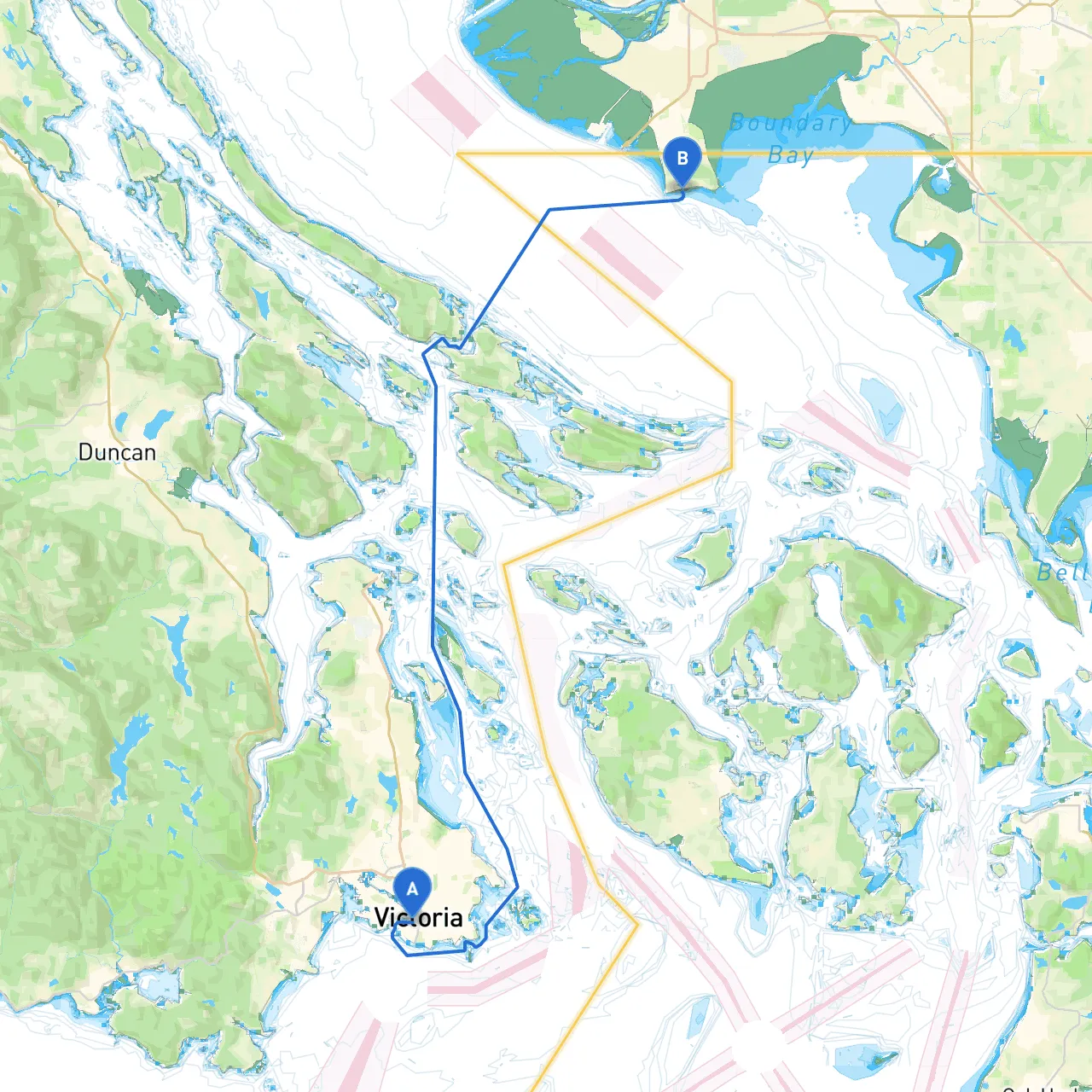 Victoria to Point Roberts