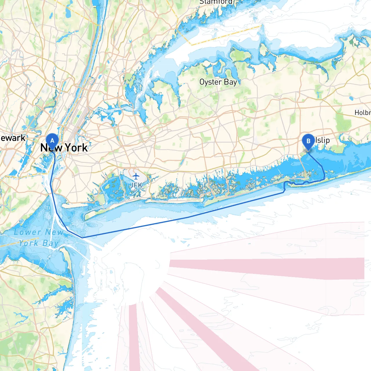 Jersey City to Bay Shore