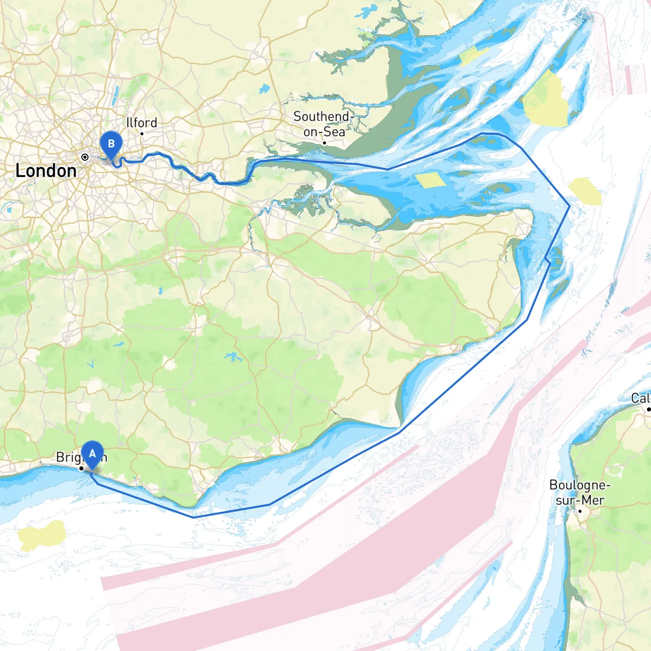 Brighton to Rotherhithe