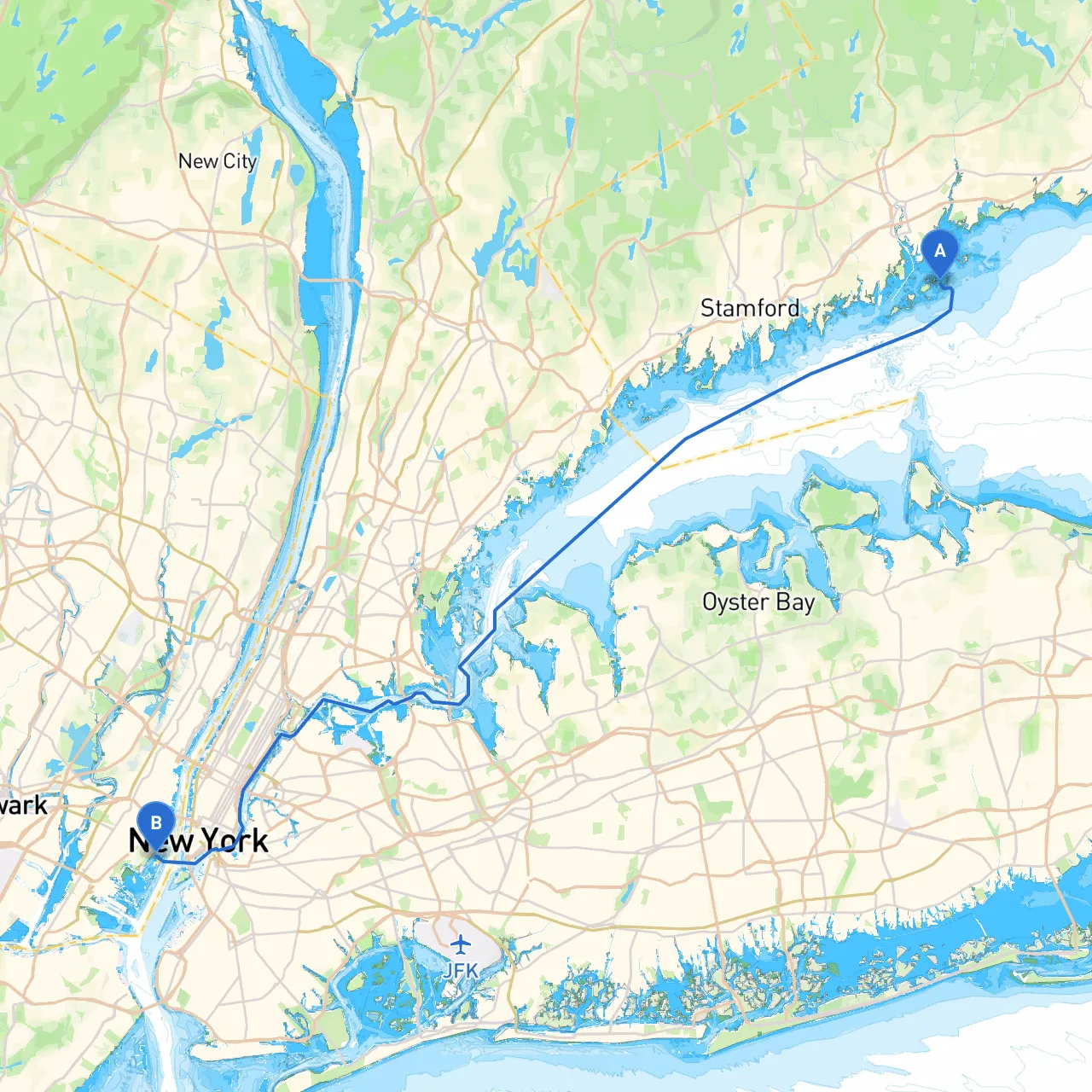 Westport to Jersey City