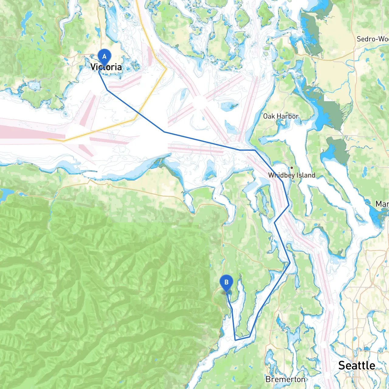 Victoria to Quilcene