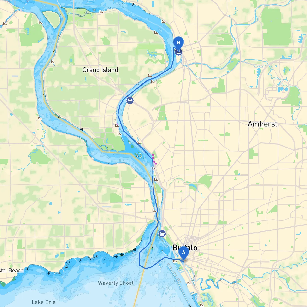 Buffalo to N. Tonawanda