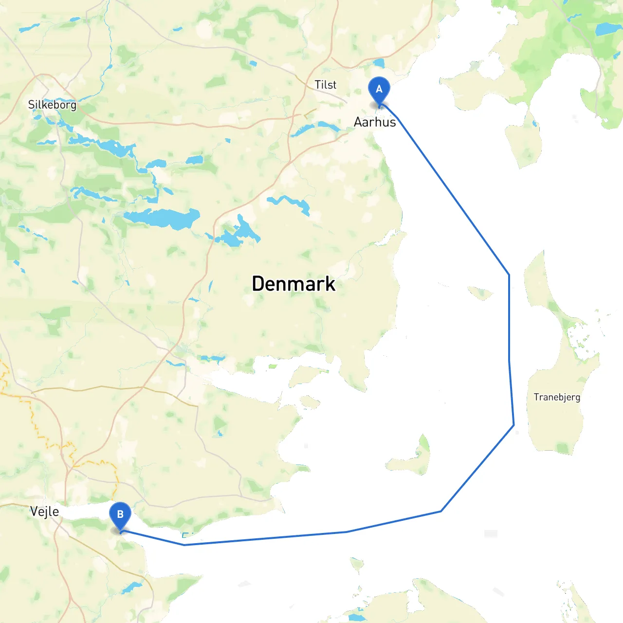 Aarhus to Børkop