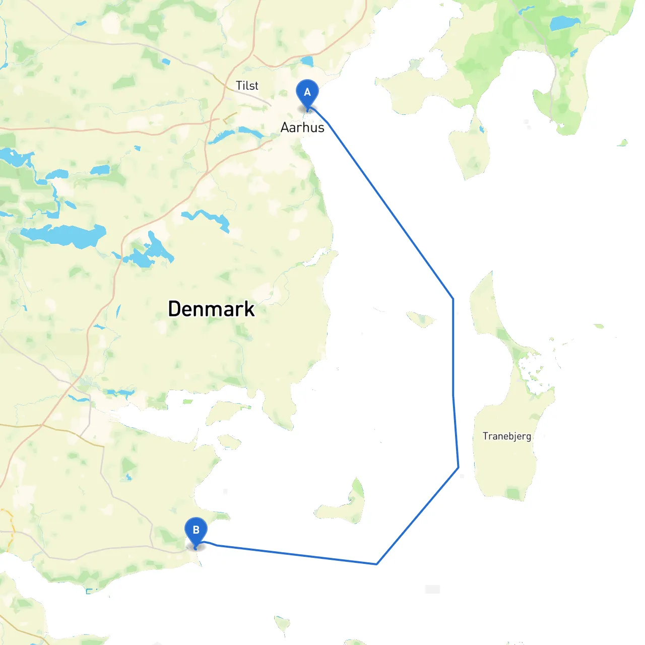 Aarhus to Juelsminde