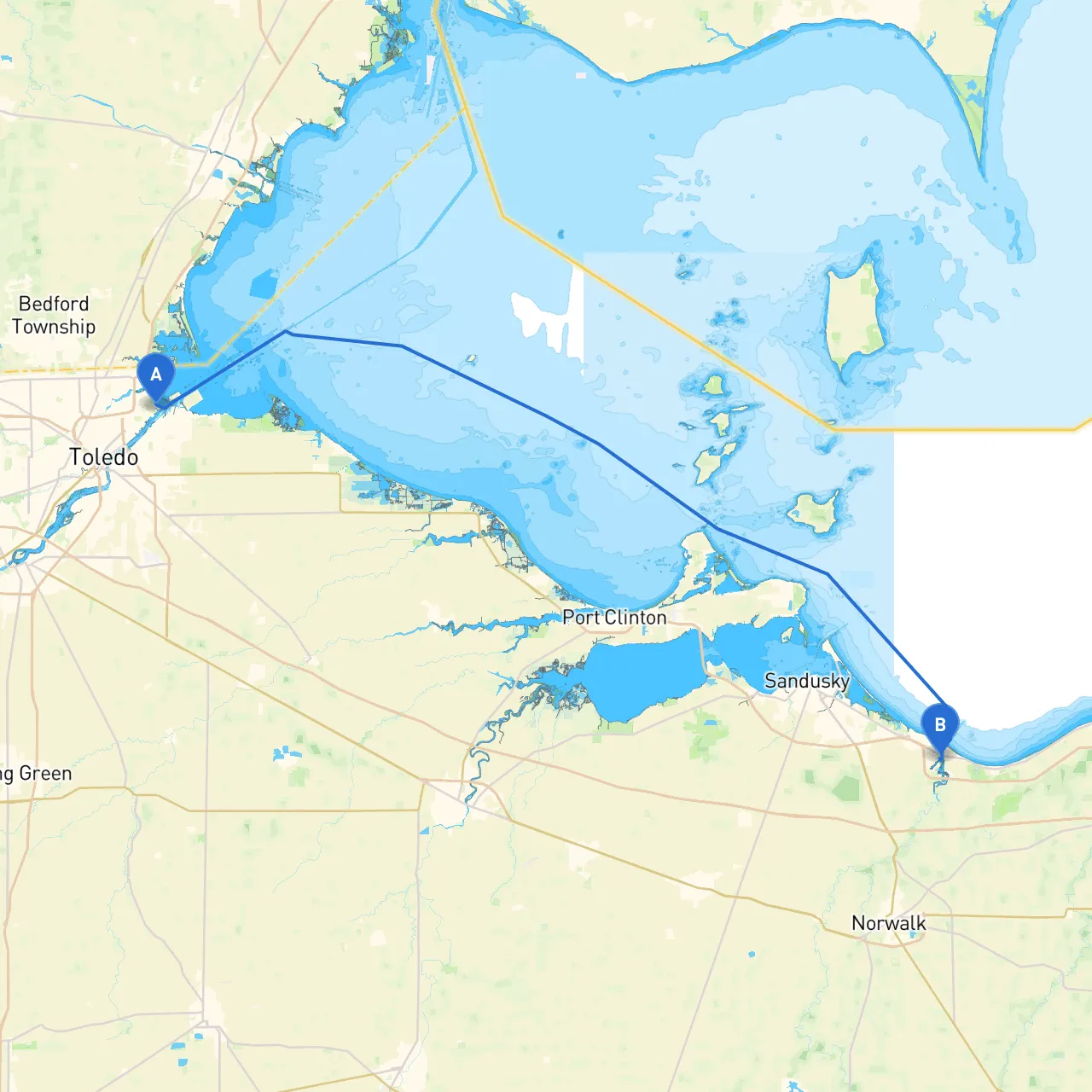 Toledo to Huron
