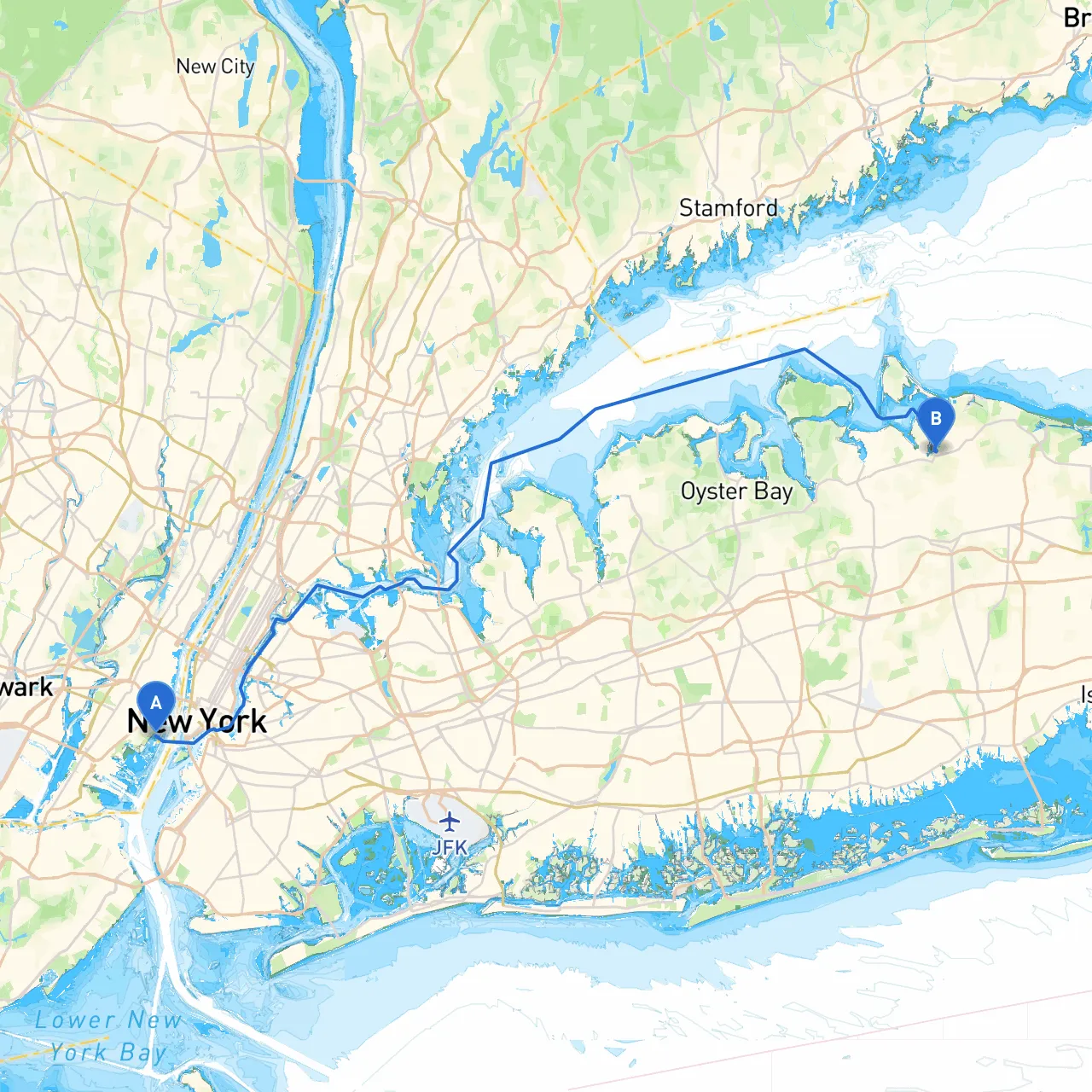 Jersey City to Northport