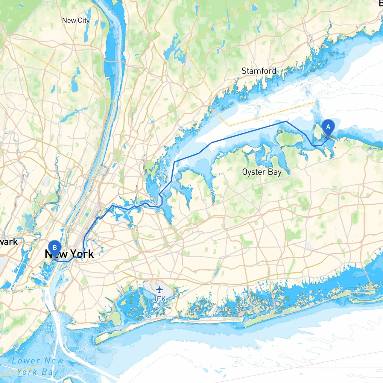 Town of Huntington to Jersey City